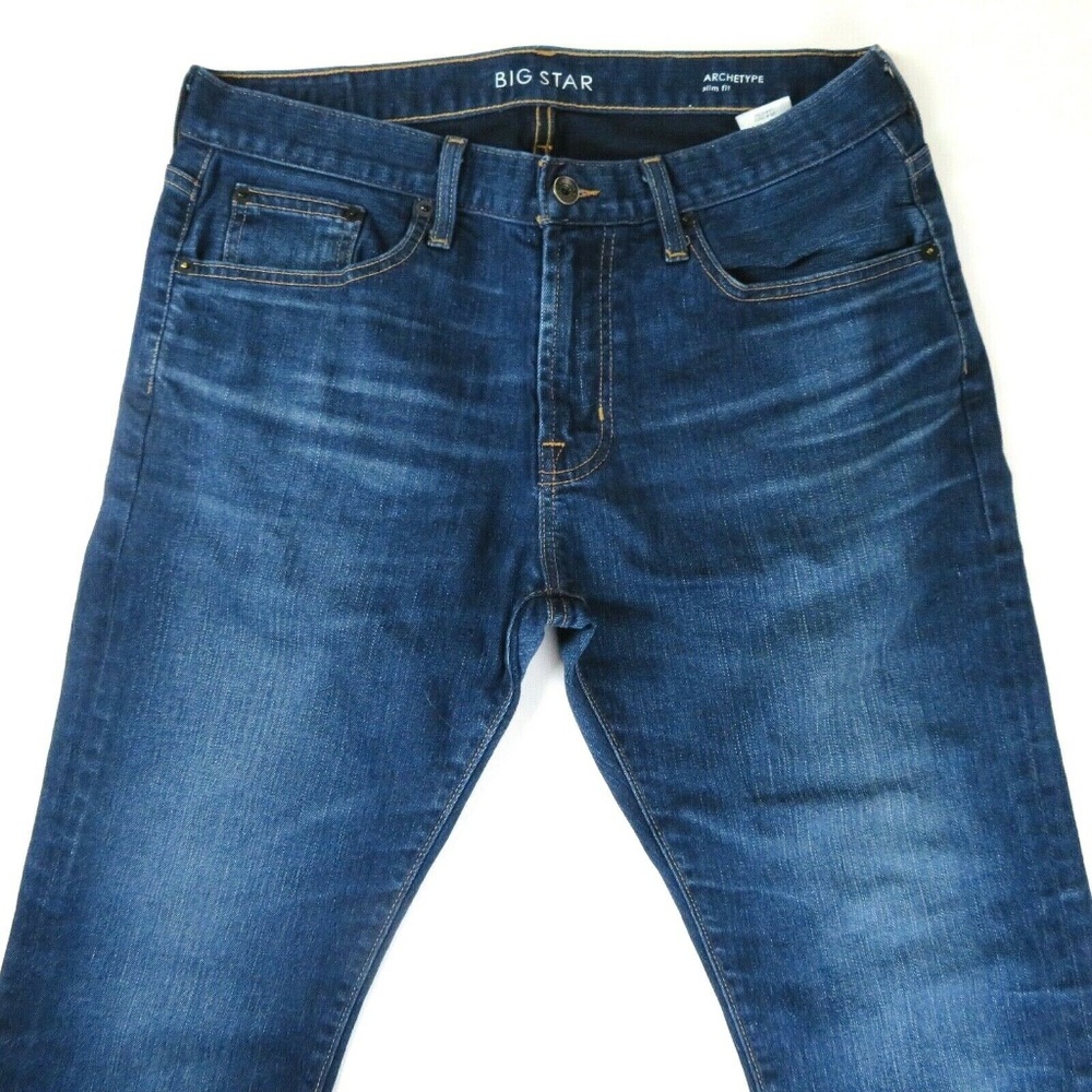 Men BIG STAR Archetype Slim Fit Jeans (HEMMED 30.5" Length)